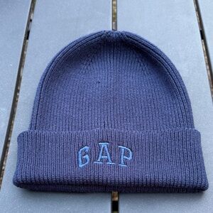 GAP Dark Blue Ribbed Beanie